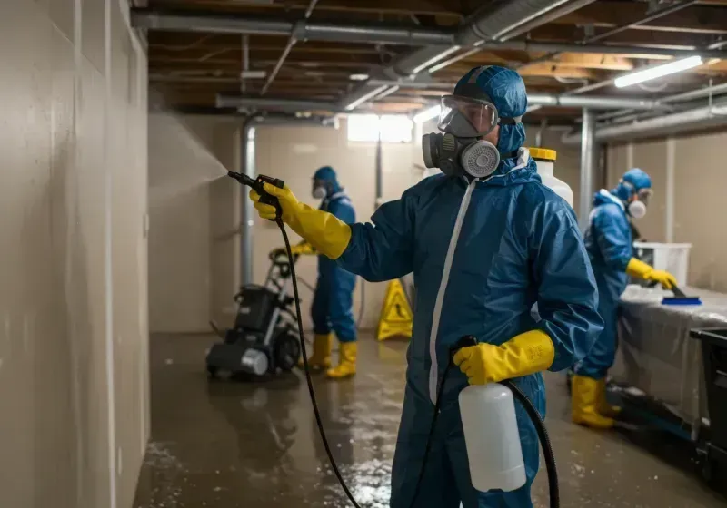 Basement Sanitization and Antimicrobial Treatment process in Mount Joy, PA